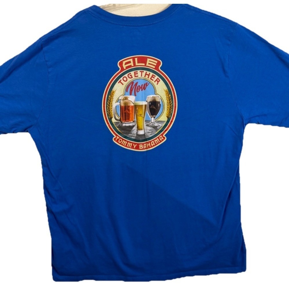 Tommy Bahama Men's XXL T-Shirt Ale Together Now Beer Graphic Cotton Marlin - Picture 8 of 9